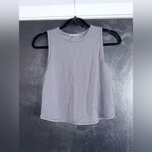 Lululemon Relax Fit Crop Tank in Gray